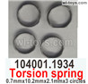 Wltoys 104001 Torsion spring. 104001.1934.0.7mmx10.2mmx2.1mmx3 circles