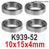 Wltoys 104001 Ball Bearings. K939-52. Size:10x15x4mm.