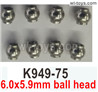 Wltoys 104001 ball head Parts. K949-75.6.0x5.9mm ball head