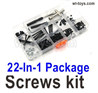 Wltoys 104019 Upgrade Screws Assembly kit Parts. Include most of the Screws, Screws driver, Pins, Nut, etc.