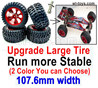 Wltoys 104019 Upgrade Large Tire Wheels Parts.104019.2237.Total 4 set.