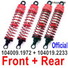 Wltoys 104019 Front and Rear Shock Absorber  Parts,Official Damper.104009-1972 and 104019.2233.