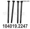 Wltoys 104019 104019.2247 Phillips round head step screw 2.5X41.5PM D5.5,The Lower half tooth length is 5mm.