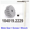 Wltoys 104019 104019.2229 Motor Gear and L-Wrench.