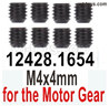Wltoys 104019 12428.1654 M4X4 Machine screws For the Official Motor Gear.Total 8pcs.