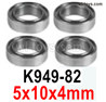 Wltoys 104019 K949-82 Ball Bearings-4pcs.5x10x4mm.