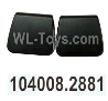 Wltoys 104020 Parts 104008.2881 Front Seat Backrest Group.