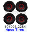 Wltoys 104020 Parts 4pcs Tires,104003.2284 Wheel Tires.Total 4 Set.