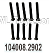 Wltoys 104020 Parts 104008.2902 Phillips Round Head Machine Screws 2.5X16PM D4 Group.