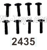 Wltoys 104020 Parts 104003.2435 Pan Head Hexagon Socket Screws with Washer 2.5X10PMW W6 Group.