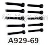 Wltoys 104020 Parts A929-69 Round Head Hexagon Socket Screws 3X20 Black Zinc Plated Group.