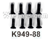 Wltoys 104020 Parts K949-88 Flat Head Hexagon Socket Screws M3X10 Group.