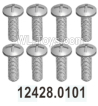 Wltoys 104020 Parts 12428.0101 Phillips Pan Head Screws 2.5X8 PM Group.