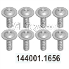 Wltoys 104020 Parts 144001.1656 Phillips Round Head ST2.5X8PWM6 Carbon Steel Black Zinc Plated Group.
