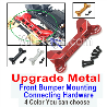 Wltoys 104020 Upgrade Metal Parts Front Bumper Mounting Connecting Hardware.4 Color you can choose.
