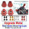 Wltoys 104020 Upgrade Metal Parts Rear Axles Steering Cups.4 Color you can choose.