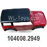 Wltoys 104020 Parts 104008.2949 Metal Red Car Shell Group -LWQ Custom Version.