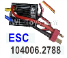 Wltoys 104020 Parts 104006.2788 ESC Group -LWQ Custom Version.