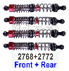 Wltoys 104020 Parts Front and Rear Large Shock Absorber Group-2768 2772.Total 4 Set.