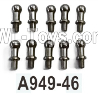 Wltoys 104020 Parts A949-46 Ball Head Screws 10.8X4 Group.