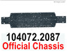 Wltoys 104072 Parts-Chassis,Official Chassis bottom Frame.104072.2087.