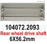 Wltoys 104072 Rear wheel drive shaft.104072.2093.Total 2pcs.
