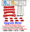 Wltoys 104072 Upgrade Parts Metal Fixed unit for the Front and Rear Swing Arm.104071.1889+1890+1872+1905.Total 4 color you can choose.