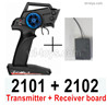 Wltoys 104072 Force Transmitter and Receiver board Together.104072.2101 + 2102.It is the Brushless Version.
