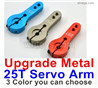 Wltoys 104072 Upgade Metal 25T Metal servo arm.3 Color you can choose.