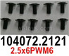 Wltoys 104072 104072.2121 Round head screw with machine teeth.