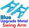 Wltoys 10428-C2 K949-09 Upgrade Metal Swing Arm-Blue-2pcs