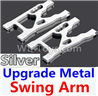 Wltoys 10428-C2 K949-09 Upgrade Metal Swing Arm-Silver-2pcs