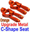 Wltoys 10428-C2 K949-10 Upgrade Metal C-Shape Seat-Orange-2pcs