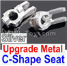 Wltoys 10428-C2 K949-10 Upgrade Metal C-Shape Seat-Silver-2pcs