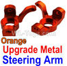 Wltoys 10428-C2 K949-11 Upgrade Metal Steering arm-Orange-2pcs
