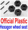 Wltoys 10428-C2 K949-12 Official Plastic 12MM Hexagon wheel seat,Tire adapter(4pcs)