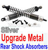 Wltoys 10428-C2 Upgrade Metal Rear Shock Absorbers(2pcs)-Silver