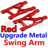 Wltoys 10428-A Upgrade Metal Swing Arm-Red-2pcs Wltoys 10428-A Upgrade Metal Swing Arm-Red-2pcs