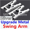 Wltoys 10428-A Upgrade Metal Swing Arm-Silver-2pcs