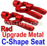 Wltoys 10428-A Upgrade Metal C-Shape Seat-Red-2pcs