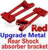 Wltoys 10428-A Upgrade Metal Rear Shock absorber bracket-Red-2pcs Wltoys 10428-A Upgrade Metal Rear Shock absorber bracket-Red-2pcs