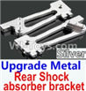 Wltoys 10428-A Upgrade Metal Rear Shock absorber bracket-Silver-2pcs Wltoys 10428-A Upgrade Metal Rear Shock absorber bracket-Silver-2pcs