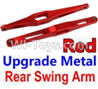 Wltoys 10428-A Upgrade Metal Rear Swing Arm-Red-2pcs Wltoys 10428-A Upgrade Metal Rear Swing Arm-Red-2pcs