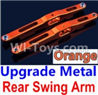 Wltoys 10428-A Upgrade Metal Rear Swing Arm-Orange-2pcs Wltoys 10428-A Upgrade Metal Rear Swing Arm-Orange-2pcs