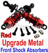 Wltoys 10428-A Upgrade Metal Front Shock Absorbers(2pcs)-Red