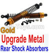 Wltoys 10428-A Upgrade Metal Rear Shock Absorbers(2pcs)-Gold