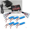 Wltoys 10428-A Upgrade charger and Balance charger & 2200mah battery(6pcs) & Upgrade 1-to-3 wire(2pcs)
