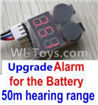 Wltoys 10428-A Upgrade Alarm for the Battery,Can test whether your battery has enouth power