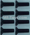 Wltoys 10428-A Flat head inner hexagon Screws-M3X10-(8pcs)
