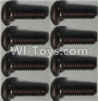 Wltoys 10428-A Pan head inner hexagon Screws-M2.5X6-(8pcs)